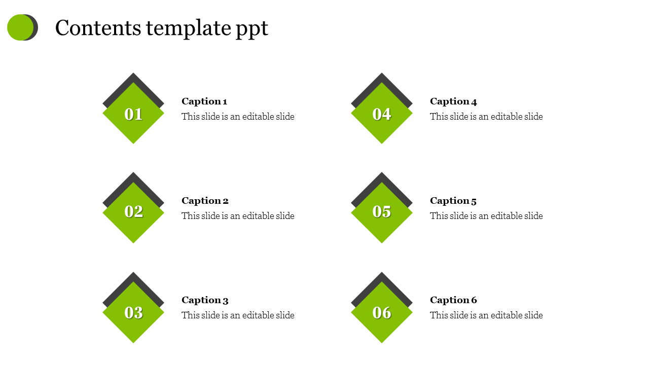 Best Contents Template PPT PowerPoint Presentation